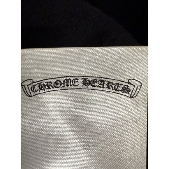 Chrome Hearts Black Zip-Up Hoodie With Graphic Back & Foti Logo M Made In USA Co - Picture 14 of 16